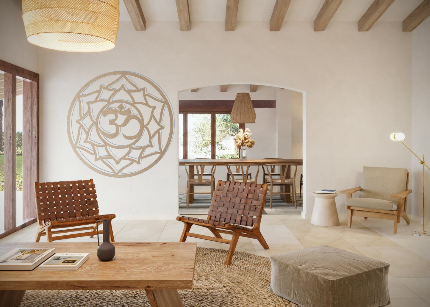 Madera con ánima: Mandalas de pared (Grandes)