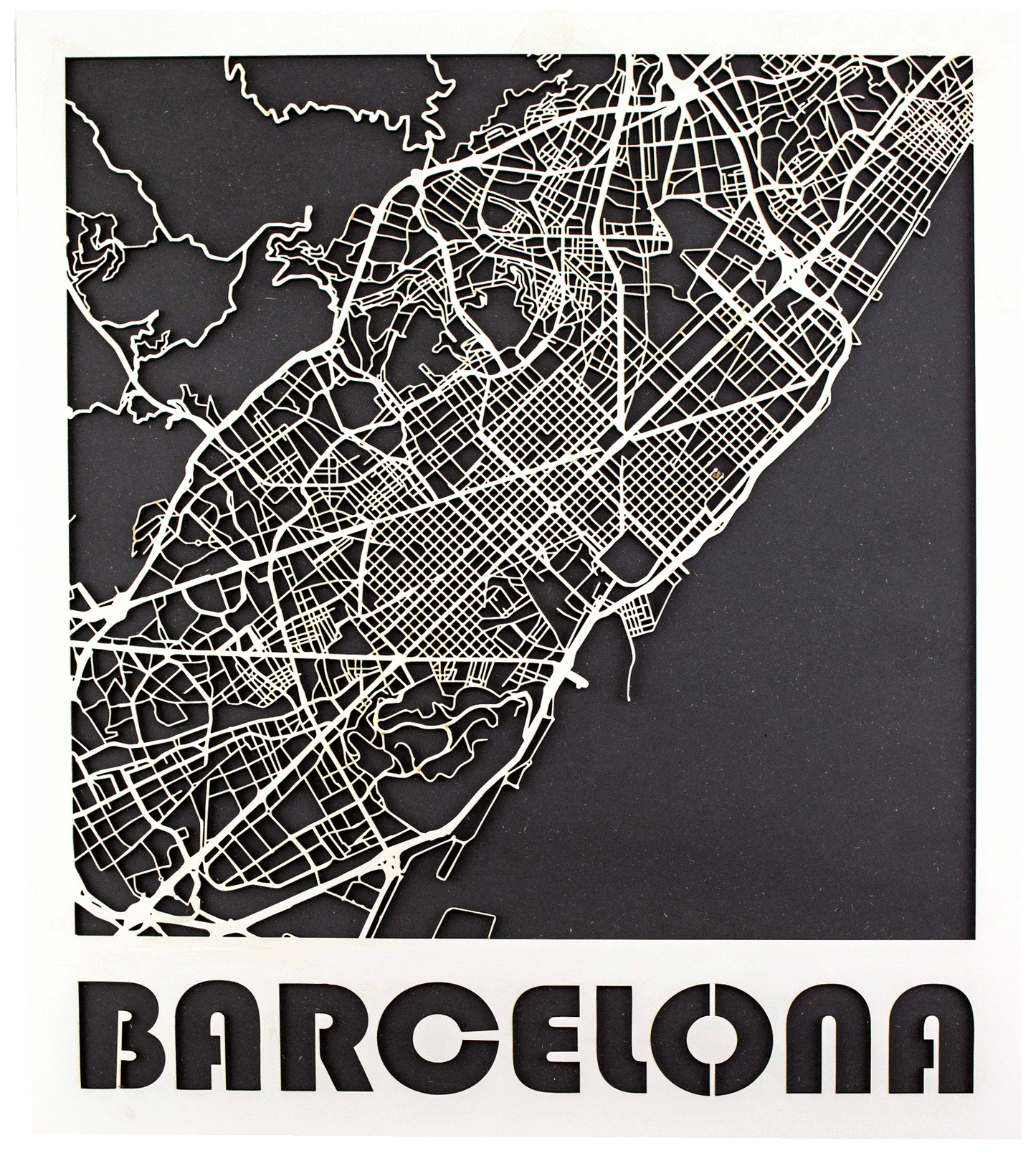 Mapa 3D callejero de Barcelona