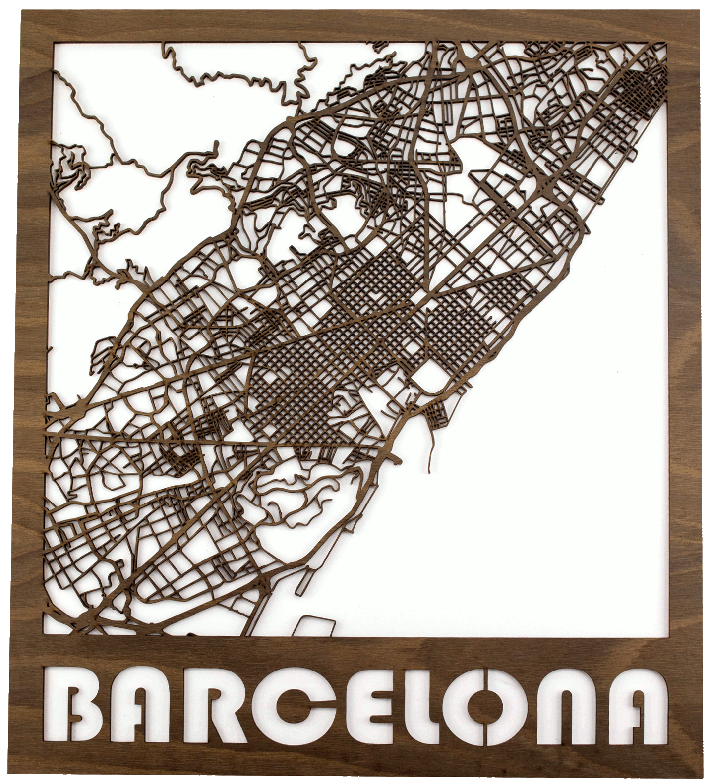 Mapa 3D callejero de Barcelona
