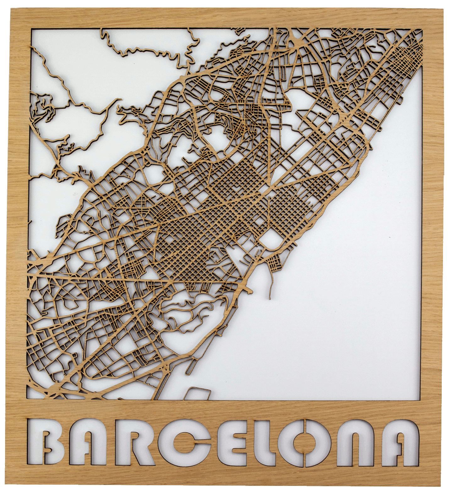 Mapa 3D callejero de Barcelona