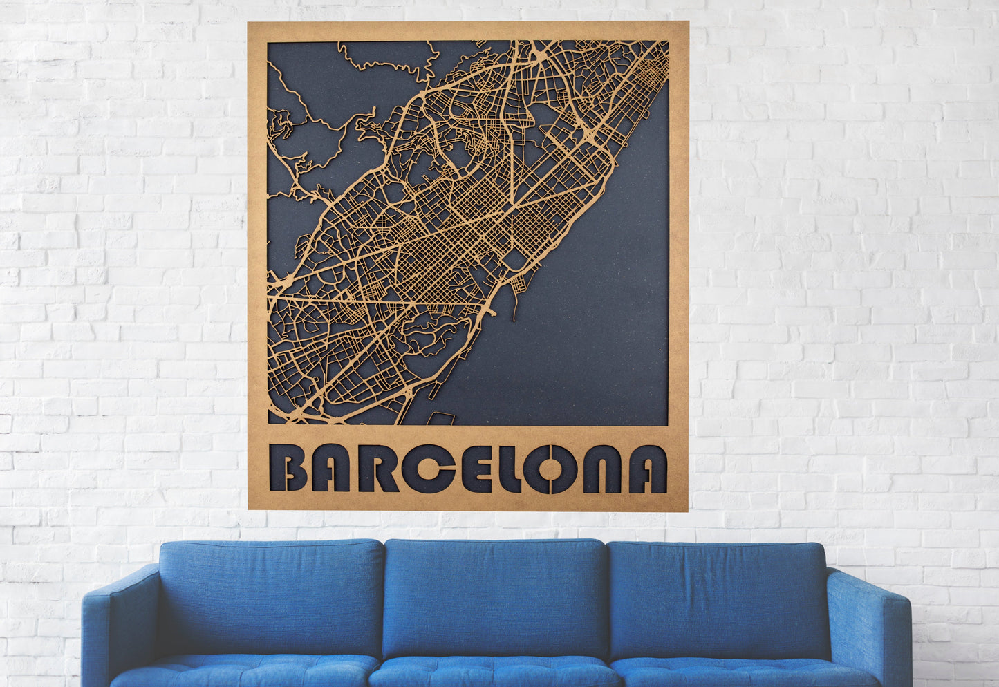 Mapa 3D callejero de Barcelona