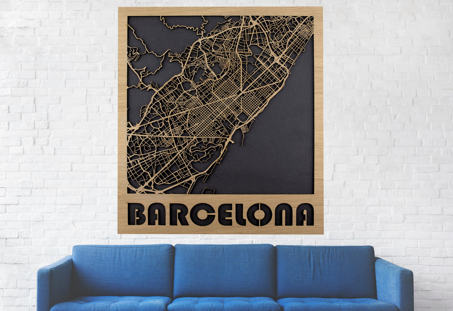 Mapa 3D callejero de Barcelona