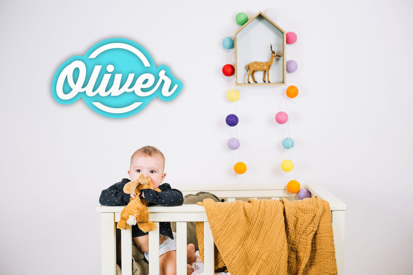 Nombre decorativo "Pop" a decorar para habitación infantil