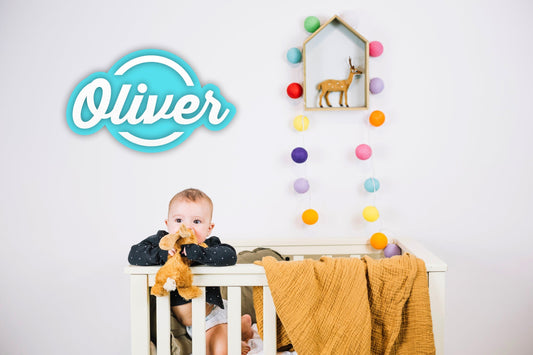 Nombre decorativo "Pop" a decorar para habitación infantil