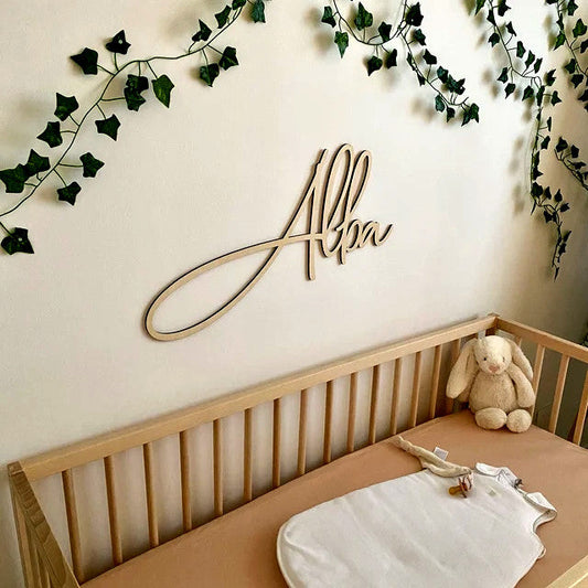 Nombre personalizado de madera fina