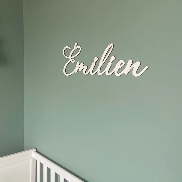 Nombre personalizado de madera fina