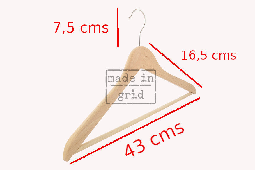 Perchas de madera personalizadas