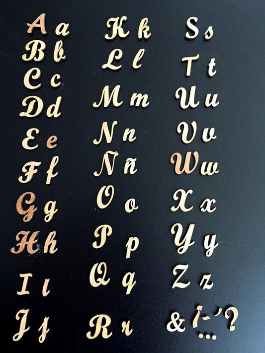 Letras adhesivas para decorar paredes con nombres y frases