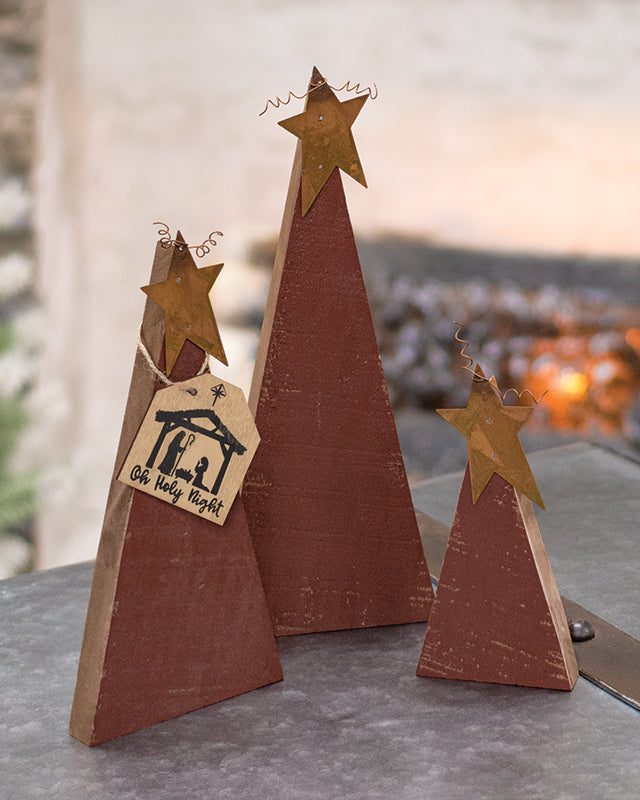 Árboles, Pinos, Abetos, Navidad, madera para decorar