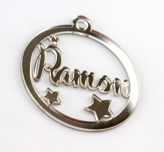 Bolas de Navidad personalizadas de metacrilato con nombre