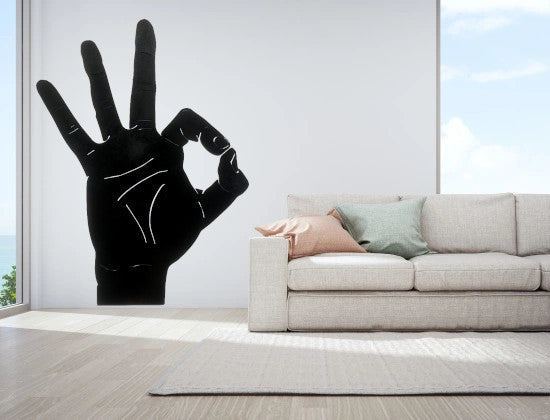 Déco murale: mains et signes